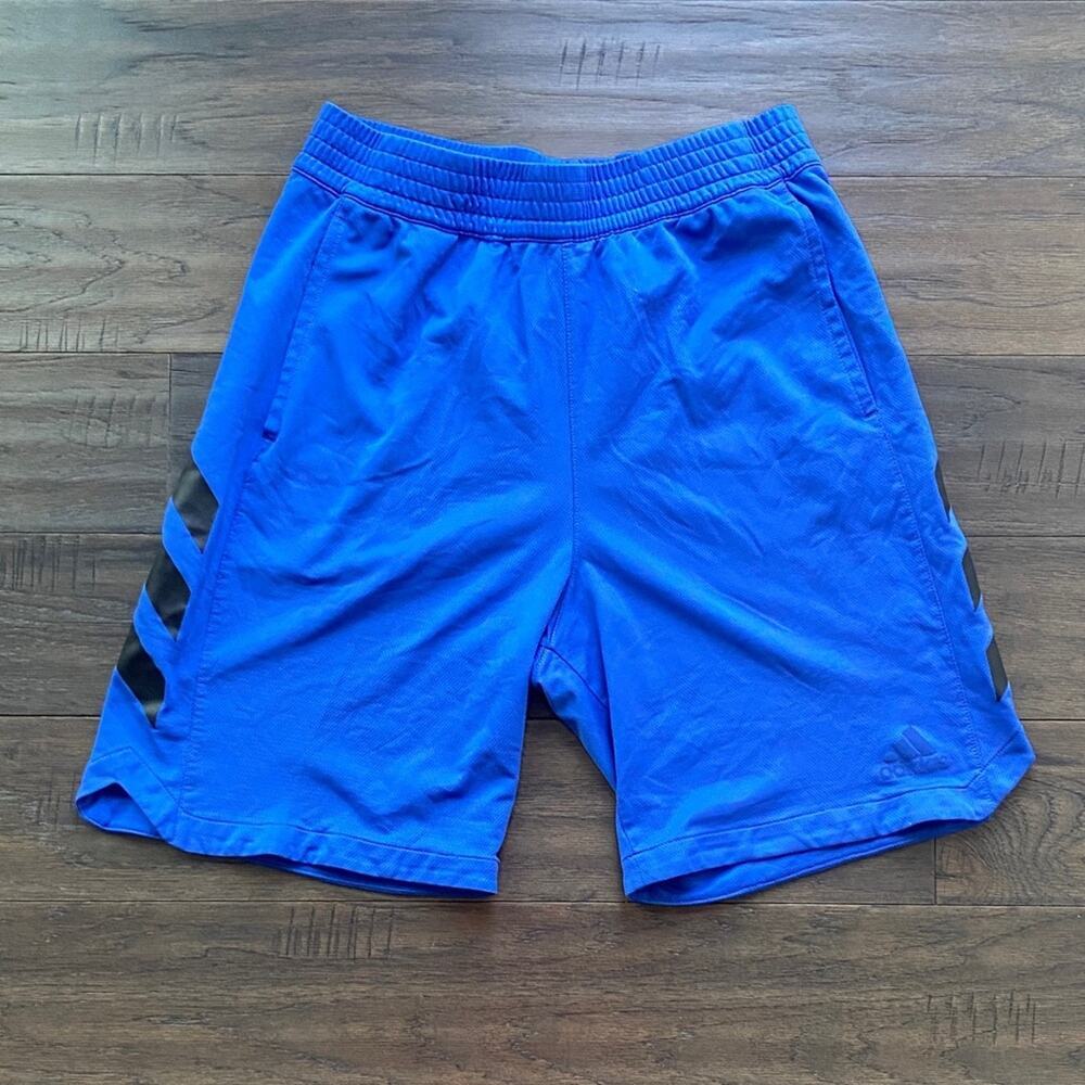 Adidas Athletic Shorts Boys Size XL Blue and Black